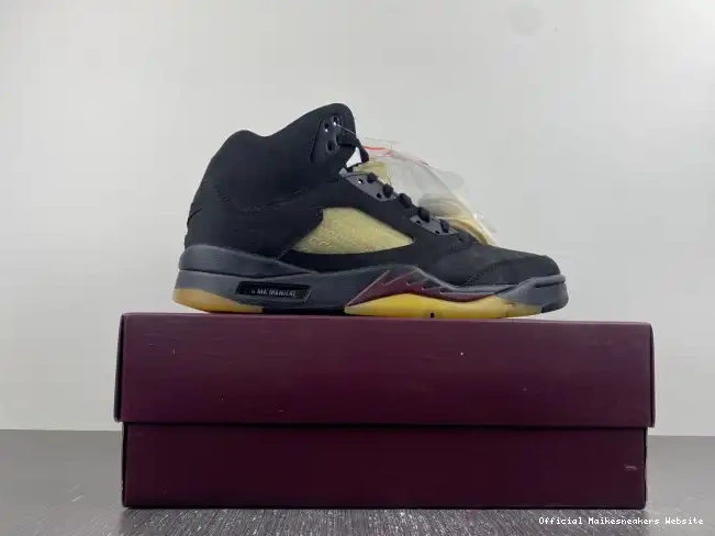 Official Maikesneakers Jordan FD1330-001 Ma Black A Maniere x 5 Air 0606